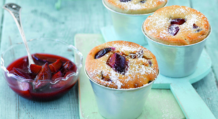 Zwetschken Muffin mit Zimt und Marzipan